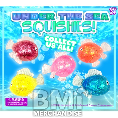100 POINT- 250PC UNDER THE SEA SQUISHIES MODULAR CAPSULE KIT